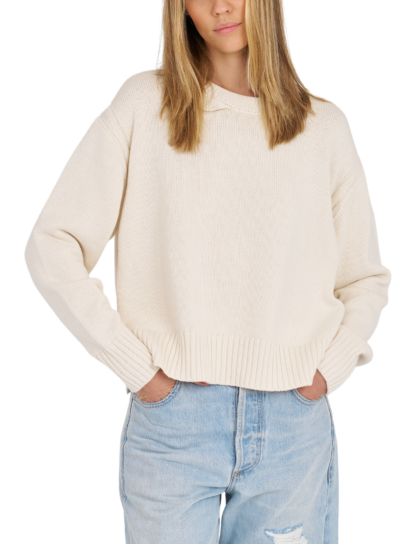 Briar Cotton Pullover | Ecru