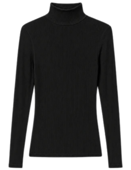 Tati Rib Turtleneck | True Black