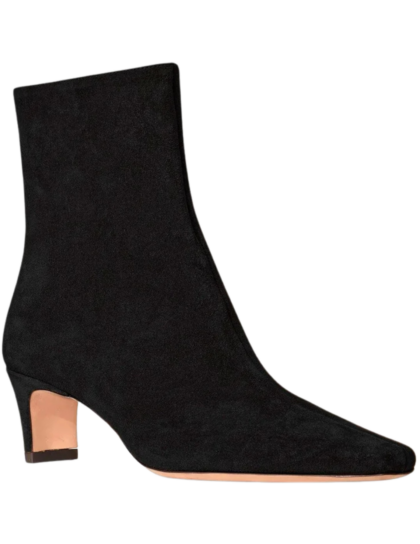 Wally Ankle Boot | Black Suede
