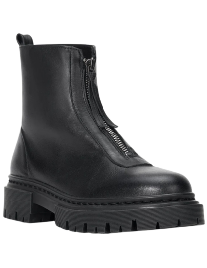 Miles Zip Ankle Boot | Black