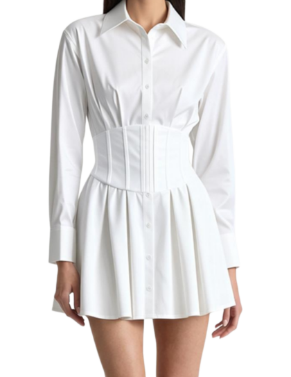 Edie Corset Mini Dress | Off White