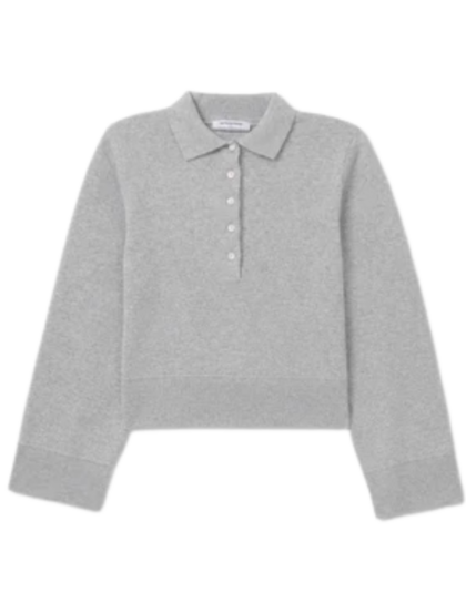Ximena Cropped Sweater | Heather Grey