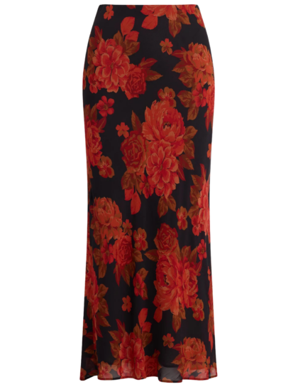 Favorite Skirt | Wine Floral