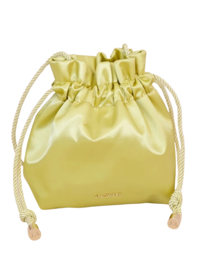 Satin Pouch | Chartreuse